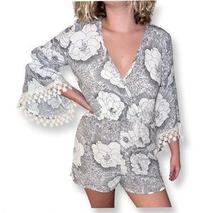 Quarter length Romper.